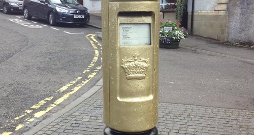 Andy Murray's Golden postbox