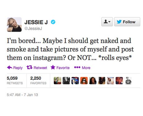 Jessie J takes a shot at stars who post nude pictures on Instagram
