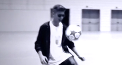 justin bieber football skills