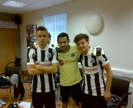 One Direction at newcastle training ground