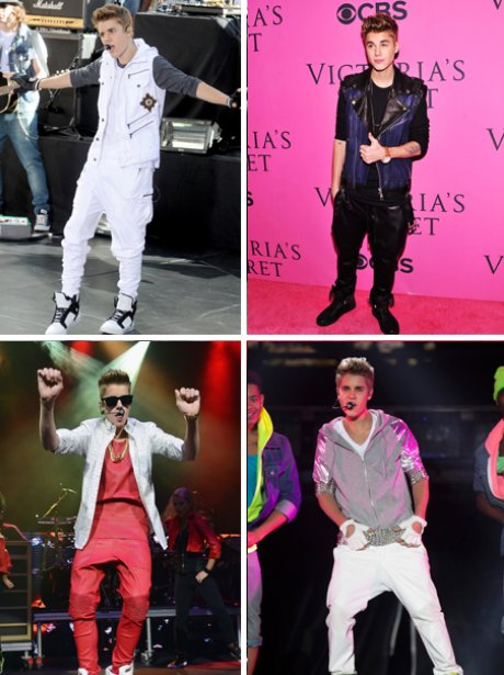 Justin Bieber - Low-slung trousers