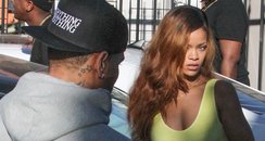 Rihanna and Chris Brown shopping