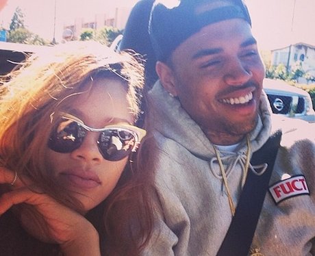 Rihanna and Chris Brown on Instagram