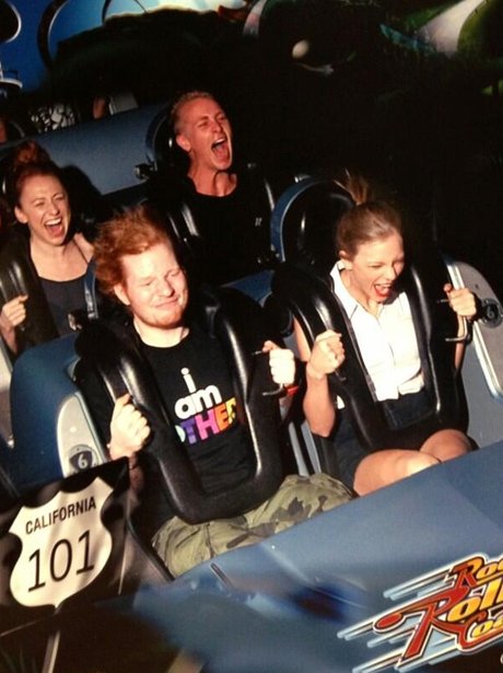 Ed Sheeran anf Taylor Swift rollercoaster