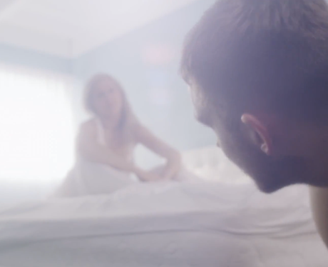 Calvin Harris Ellie Gouldingin a bedroom