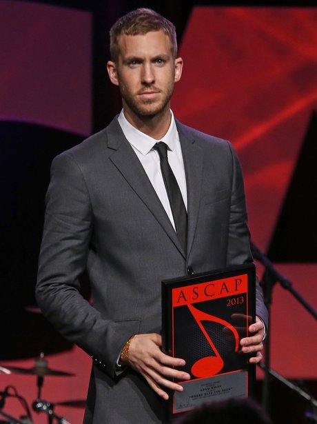 Calvin Harris receives an award