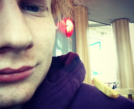 Ed Sheeran with chip on shoulder
