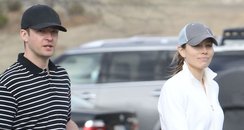 Justin Timberlake and Jessica Biel play golf