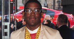 Labrinth arriving for the premiere of Iron Man 3