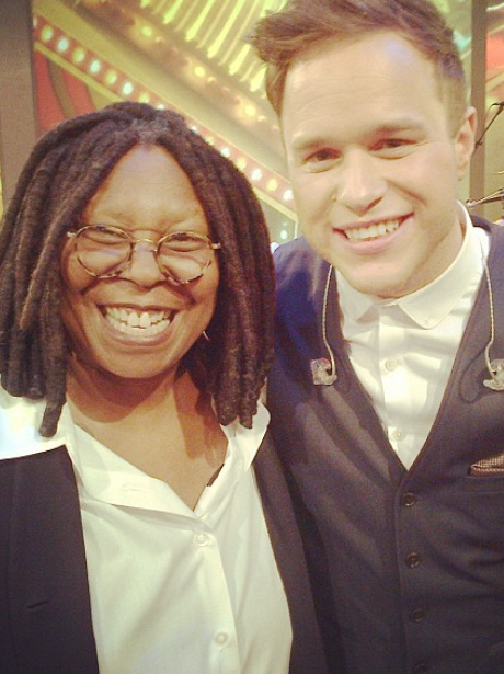 Olly Murs And Whoopi Goldberg meet for the first time