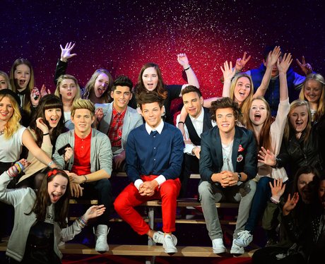 One Direction waxworks with fans
