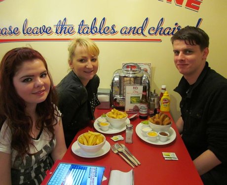 Gillies and Emily at Ed's Easy Diner