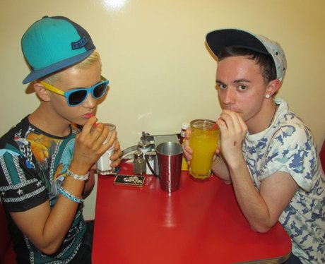 Gillies and Emily at Ed's Easy Diner