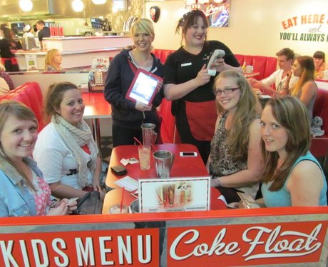 Gillies and Emily at Ed's Easy Diner