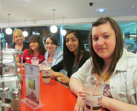 Gillies and Emily at Ed's Easy Diner