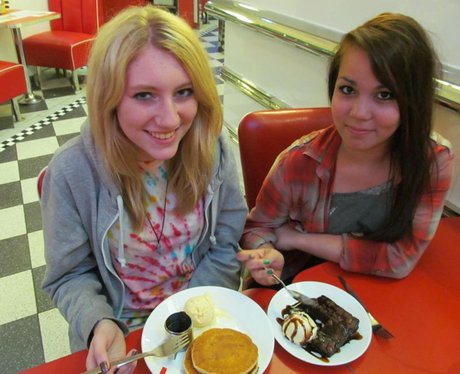Gillies and Emily at Ed's Easy Diner