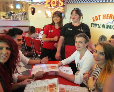 Gillies and Emily at Ed's Easy Diner