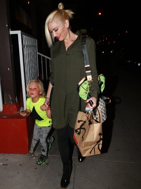 Gwen Stefani with her son