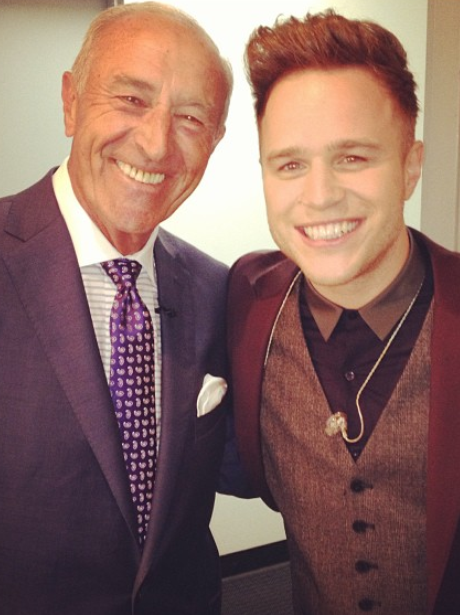 Olly Murs and Len Goodman