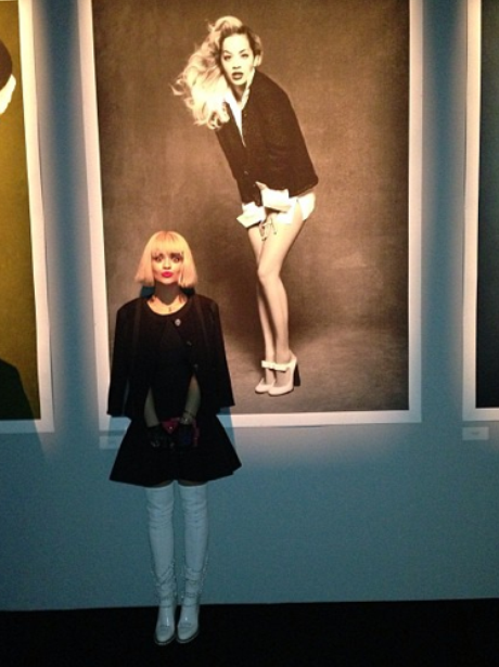 Rita Ora with a new bob on Instagram
