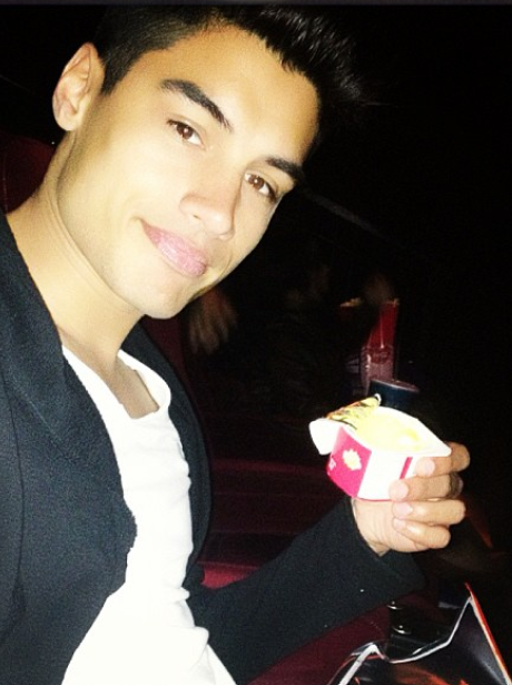 Siva from The Wanted at the cinema
