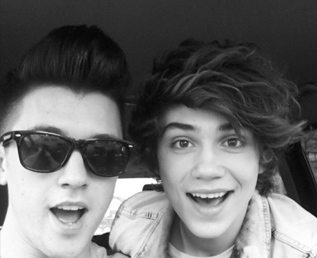 Union J celebrating the first play of 'Carry You'