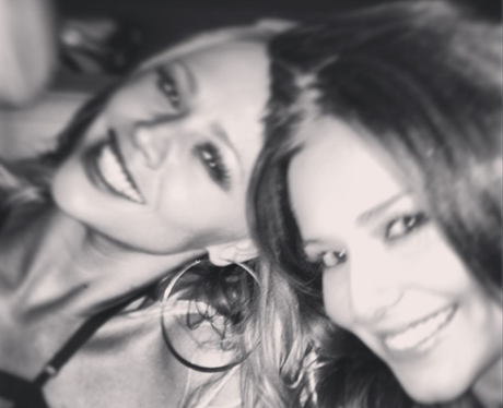 Cheryl Cole and Kimberley Walsh out in London together