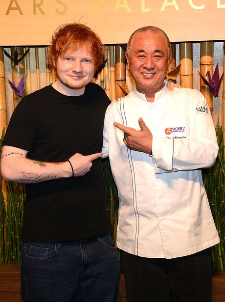 Ed Sheeran At Opening Of Nobu
