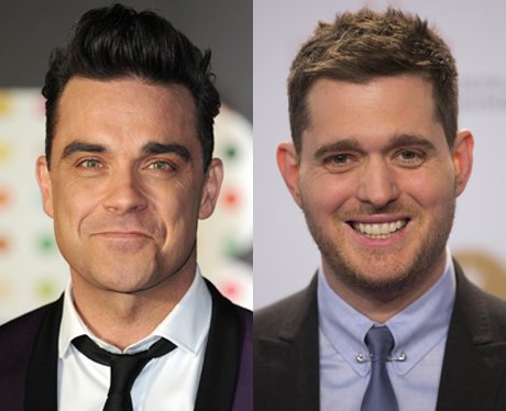 Robbie Williams and Michael Buble