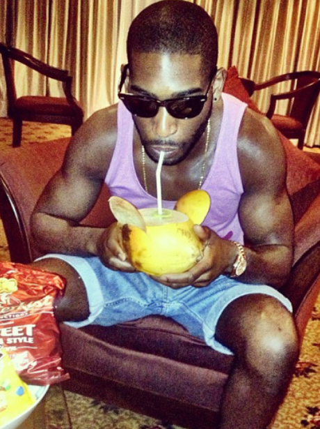 Tinie Tempah on holiday