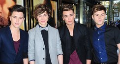 Union J arriving for the premiere of Star Trek Int
