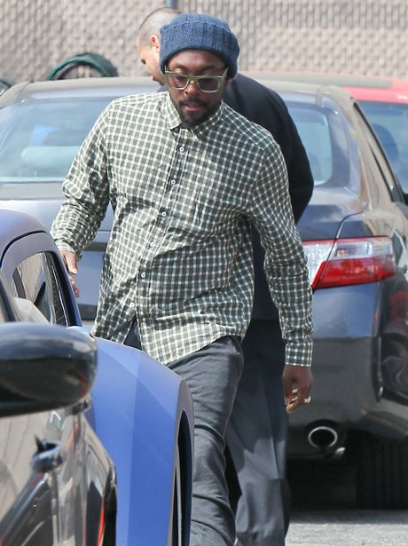 Will.i.am in Hollywood wearing a plaid shirt