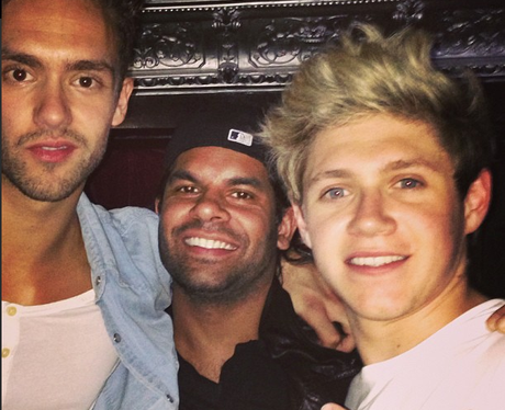 Andy Brown and Niall Horan on a night out
