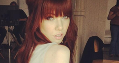 Carly Rae Jepsen with red hair