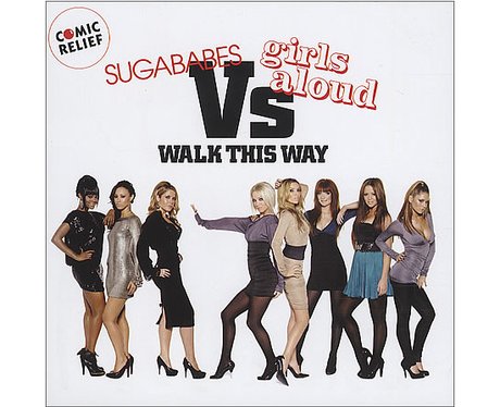 Girls Aloud and Sugababes' 'Walk This Way' single cover