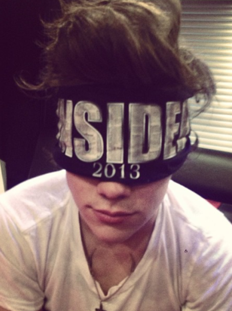 Harry Styles blindfolded in Norway