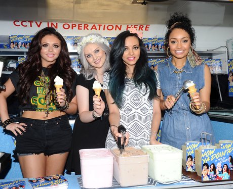 Little Mix selling ice creams