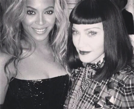 Madonna and Beyonce pose for a snap at the MET Gala Ball 2013