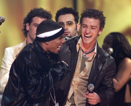 N 'Sync & Nelly on stage at the Billboard Music Awards 2001