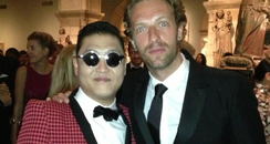 PSY and Chris Martin 