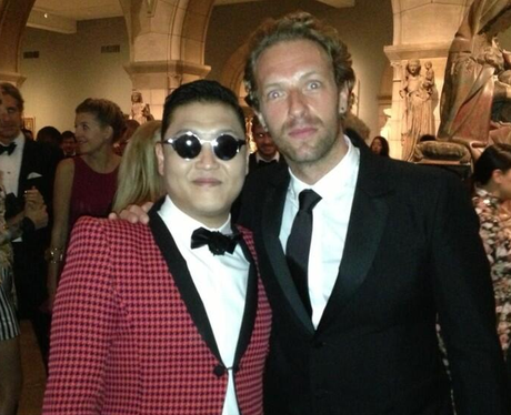 PSY and Chris Martin at the MET Gala Ball 2013