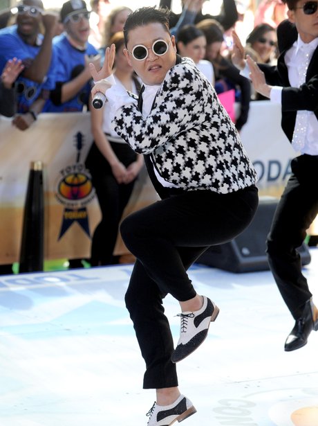 Psy dancing on the set of the Today Show