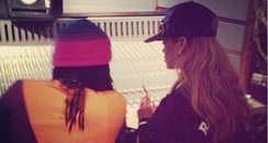 Rihanna In Studio With Wale Twitter