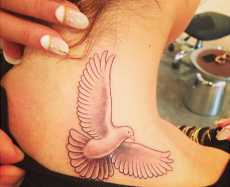 Rita Ora shows off her new tattoo on Instagram