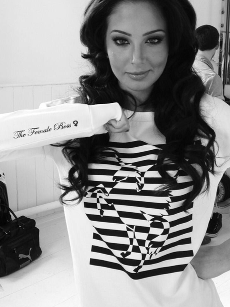 Tulisa Contostavlos shows off her 'Female Boss' tattoo