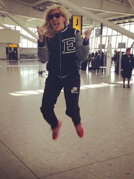 Ellie Goulding jumping