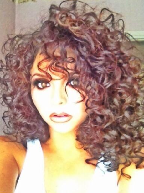 Jrsy Nelson with curly hair