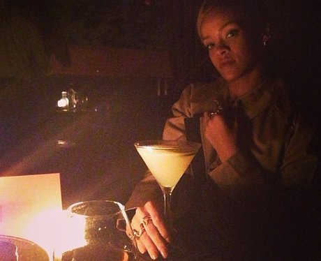 Rihanna on a night out with her friends