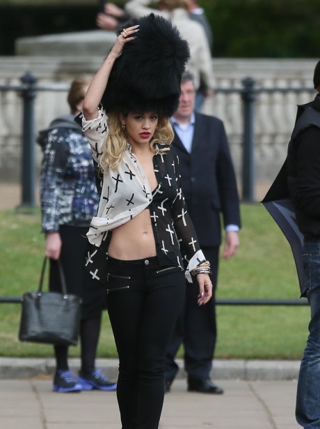 Rita Ora on a photoshoot