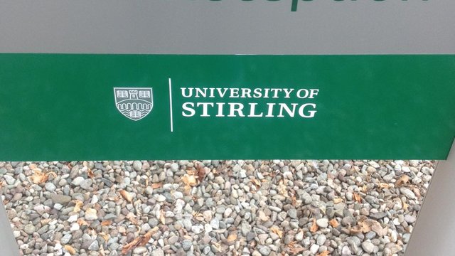 Sign at Stirling Uni